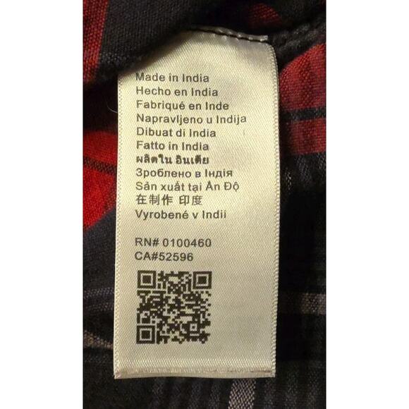 Kavu Lorenzo Timber Beast Long Sleeve Shirt Men’s - Size XL Red Black Flannel - Picture 6 of 7